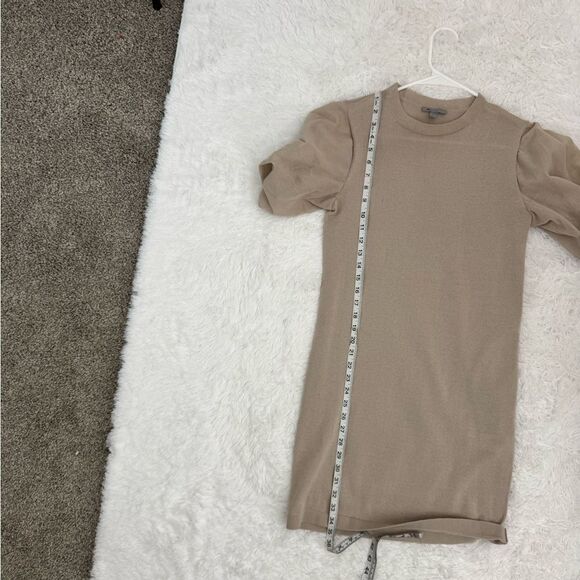 COS Cream Knitted Sheer Dress Puff Sleeves Size EUR XS - Picture 10 of 10